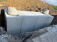 Betonová požární nádrž 45m3, nádrže typu NO, nastojato, AL-SYTÉM EXPO Ledenice, db betonové jímky